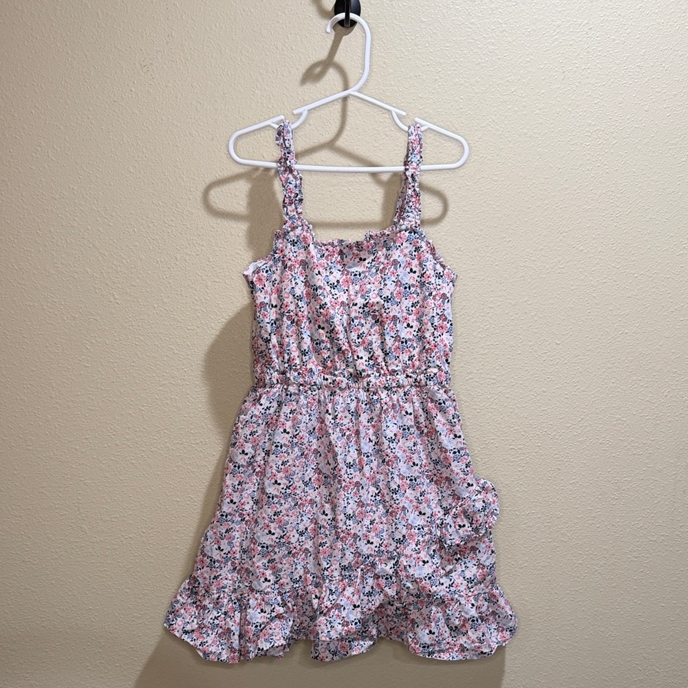 Janie and Jack Size 8 Floral Print Ruffle Dress
